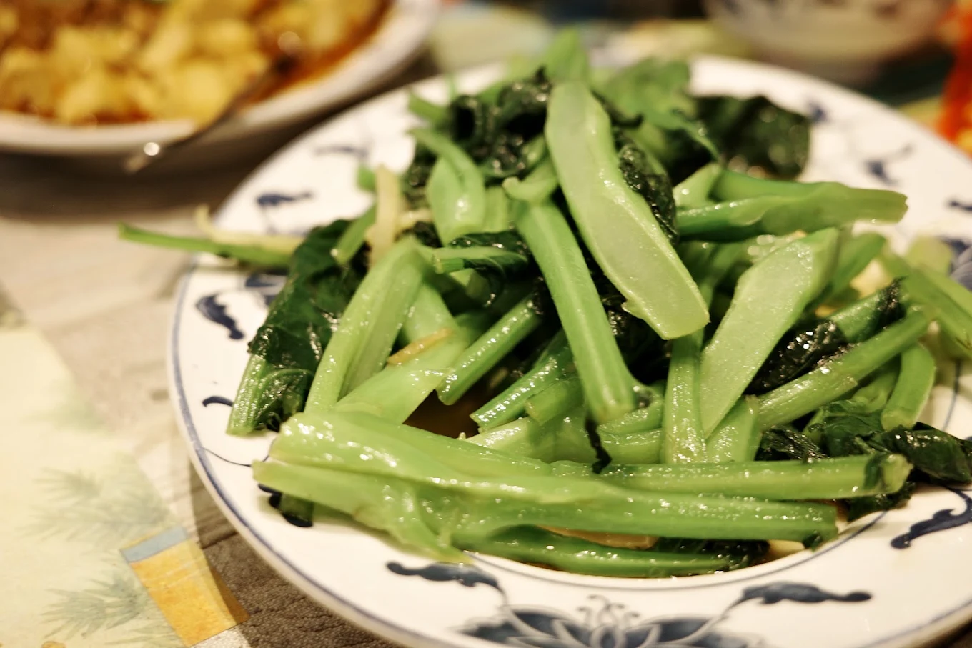 Choy sum gewokt